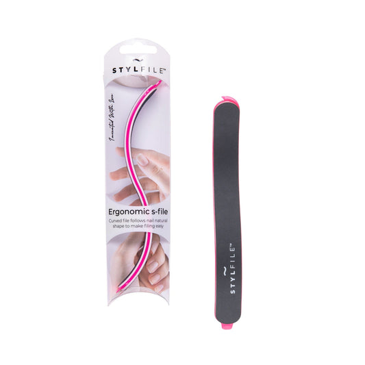 STYLFILE Curved 3 in 1 S-Shape Nail File